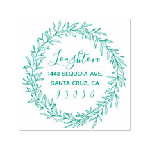 Aangepaste rustieke krans & schattig script retour