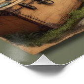 Aangepaste rustieke Lake House Gevist Cabin Perfect Poster (Hoek)