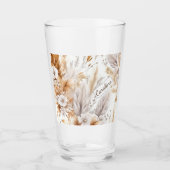 Aangepaste rustieke moderne Boheemse Wildbloemen N Glas (Voorkant)