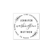 Aangepaste rustieke nieuw wo circulaire retour adr rubberstempel (Afrduk)