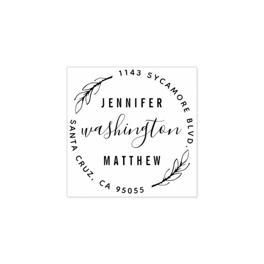 Aangepaste rustieke nieuw wo circulaire retour adr rubberstempel (Afrduk)