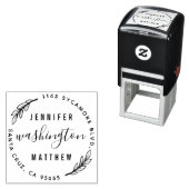 Aangepaste rustieke nieuw wo circulaire retour adr  zelfinktende stempel (In situ)