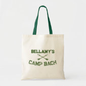 Aangepaste Rustieke Retro Camp Bach Pijlen Groen Tote Bag (Voorkant)