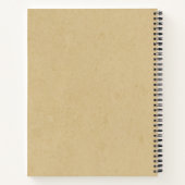 Aangepaste rustieke tartan Klassieke Farmhouse Bru Notitieboek (Achterkant)