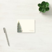 Aangepaste Rustieke Waterverf Kerstboom Vakantieda Post-it® Notes (Kantoor)
