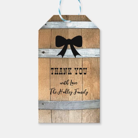 Aangepaste Rustige Labels met boog Cadeaulabel (Voorkant)