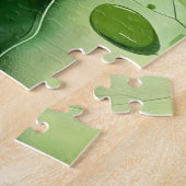 Aangepaste rustige Waterverf vijver | Lotus Art Gi Legpuzzel (Zijkant)