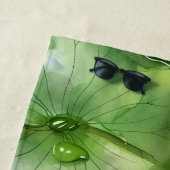 Aangepaste rustige Waterverf vijver | Lotus Art Gi Strandlaken (In situ)