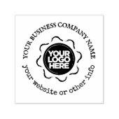 Aangepaste Rustige zakelijke Logo Zelfinktende Stempel (Design)