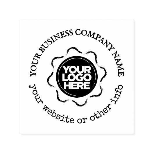 Aangepaste Rustige zakelijke Logo Zelfinktende Stempel (Design)