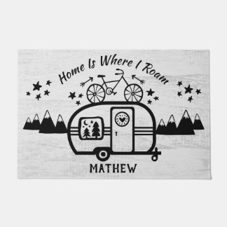 Aangepaste Rustische Camping Trailer Rv Lifestyle Deurmat