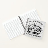 Aangepaste Rustische Camping Trailer Rv Lifestyle Notitieboek (Binnen)
