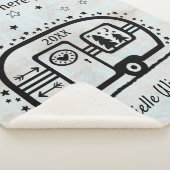 Aangepaste Rustische Camping Trailer Rv Lifestyle Sherpa Deken (3/4)