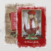 Aangepaste rustzonegroet feestdagenkaart (Voorkant / Achterkant)