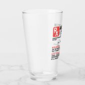 Aangepaste RX Beer Prescription Funny Glas (Rechts)