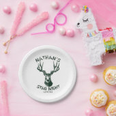 Aangepaste 's nachts Antlers Papieren Bordje (Feest)