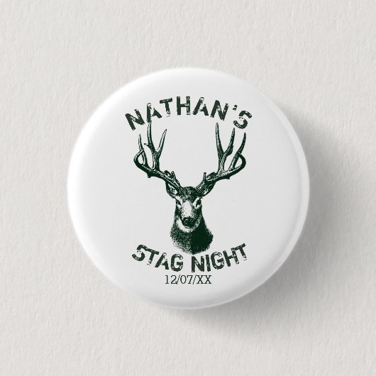 Aangepaste 's nachts Antlers Ronde Button 3,2 Cm (Voorkant)