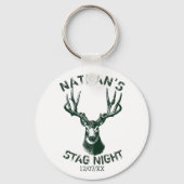 Aangepaste 's nachts Antlers Sleutelhanger (Voorkant)