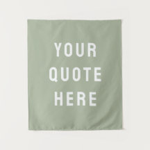 Aangepaste Sage Banner Gepersonaliseerd Uw Quote W