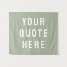 Aangepaste Sage Banner Gepersonaliseerd Uw Quote W