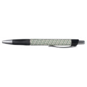 Aangepaste Sage Green 70s Retro Leaf Patroon Monog Pen (Bodem)