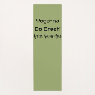 Aangepaste Sage Groene Inspirerende Citaat Workout Yogamat