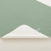 Aangepaste Sage Home Sweet Home postcode Sherpa Deken (3/4)