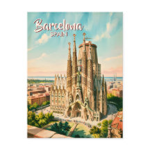 Aangepaste Sagrada Familia Barcelona Reis Watercol