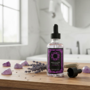 Aangepaste Sahasrara Kroon Chakra Etherische Olie  Wijn Etiket