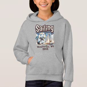 Aangepaste Sailing Lover Sailor Locatie Datum Naam