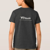 Aangepaste Sailing Lover Sailor Locatie Datum Naam Tri-Blend Shirt (Achterkant)