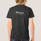 Aangepaste Sailing Lover Sailor Locatie Datum Naam Tri-Blend Shirt (Achterkant)