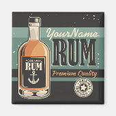 Aangepaste Sailor Rum Liquor Bottle Retro-teken Magneet (Voorkant)