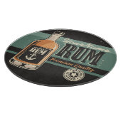 Aangepaste Sailor Rum Liquor Bottle Retro-teken Snijplank (Hoek)