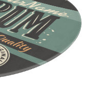 Aangepaste Sailor Rum Liquor Bottle Retro-teken Snijplank (Hoek)