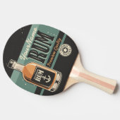 Aangepaste Sailor Rum Liquor Bottle Retro-teken Tafeltennisbatje (Zijkant)