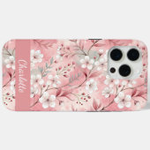 Aangepaste Sakura bloem patroon roze Case-Mate iPhone Case (Achterkant (horizontaal))