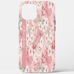 Aangepaste Sakura bloem patroon roze Case-Mate iPhone Case