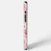 Aangepaste Sakura bloem patroon roze iPhone Hoesje (Linkerkant)