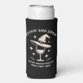 Aangepaste Salem Halloween Festival Shirt 2025 Seltzer Blikjeskoeler (Seltzer Voorkant)