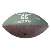 Aangepaste salie Football met Naam, Nummer, Team (Gedraaid 270)