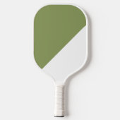 Aangepaste salie groen en wit pickleball paddle (Achterkant)