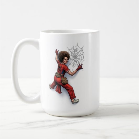 Aangepaste Sally O'Malley Spider-Man Superheld Fan Koffiemok (Links)