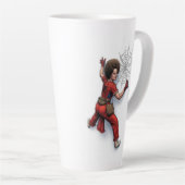 Aangepaste Sally O'Malley Spider-Man Superheld Fan Latte Mok (Rechterhoek)