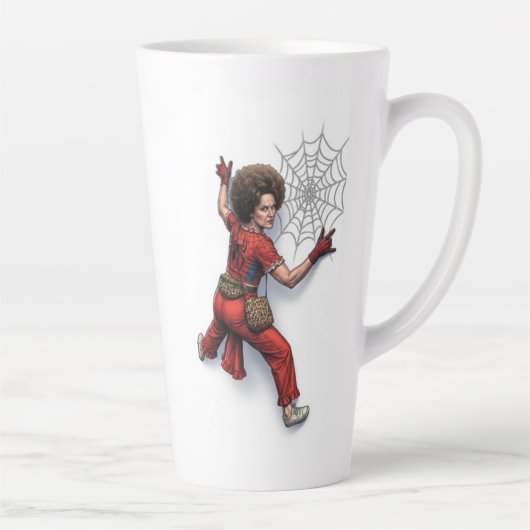 Aangepaste Sally O'Malley Spider-Man Superheld Fan Latte Mok (Rechts)