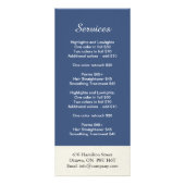 Aangepaste Salon Menu Rack Kaart (Achterkant)