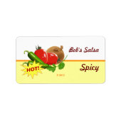 Aangepaste Salsa-labels Etiket (Voorkant)