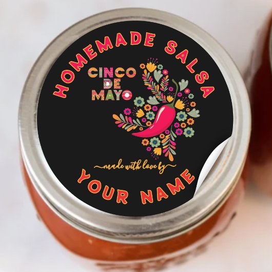 Aangepaste Salsa Labels voor Thuisgemaakte Salsa