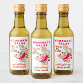 Aangepaste Salsa Labels voor Zelfgemaakte Salsa Wijn Etiket (Flessen)