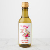 Aangepaste Salsa Labels voor Zelfgemaakte Salsa Wijn Etiket (Voorkant)